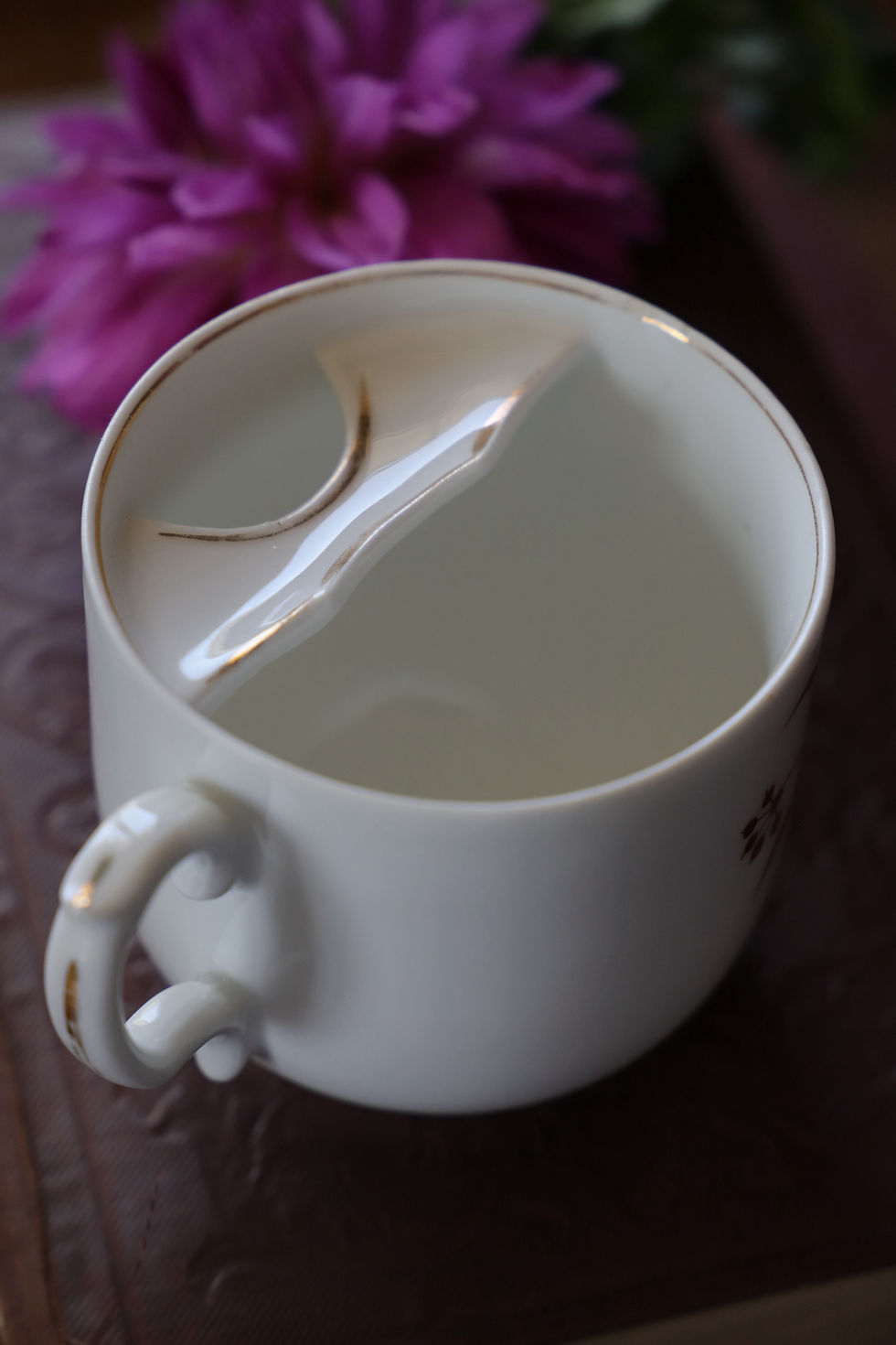 Thumbnail: Antique porcelain mustache cup