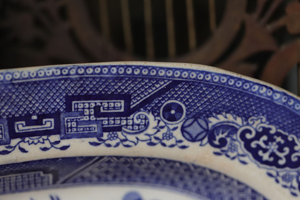 Thumbnail: 19th century English serving dish - Willow model
