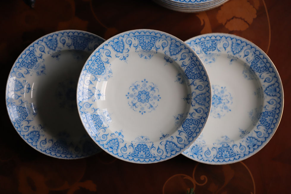 Thumbnail: Series of 19th century French porcelain plates