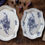Thumbnail: Pair of Sarreguemines dishes with birds and musical instruments