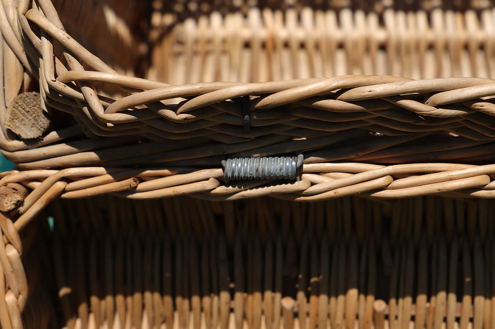 Thumbnail: Antique wicker picnic basket