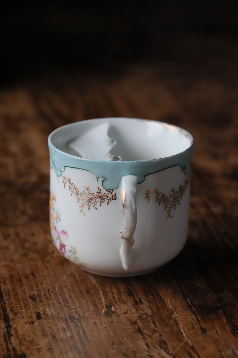 Thumbnail: Antique porcelain moustache cup