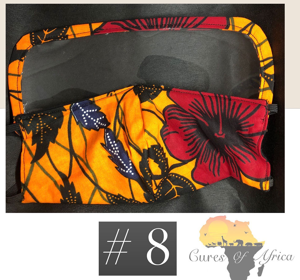 Thumbnail: Kente Mask With Plastic Shield