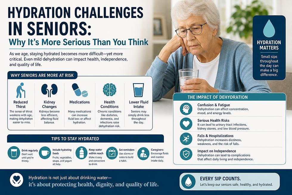 Hydration Challenges in Seniors: Why It’s More Serious Than You Think