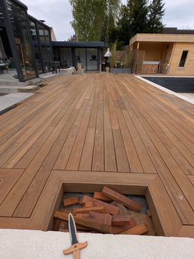 Terrasse bois exotique Ipé à Perthes-en-Gatinais (77359)