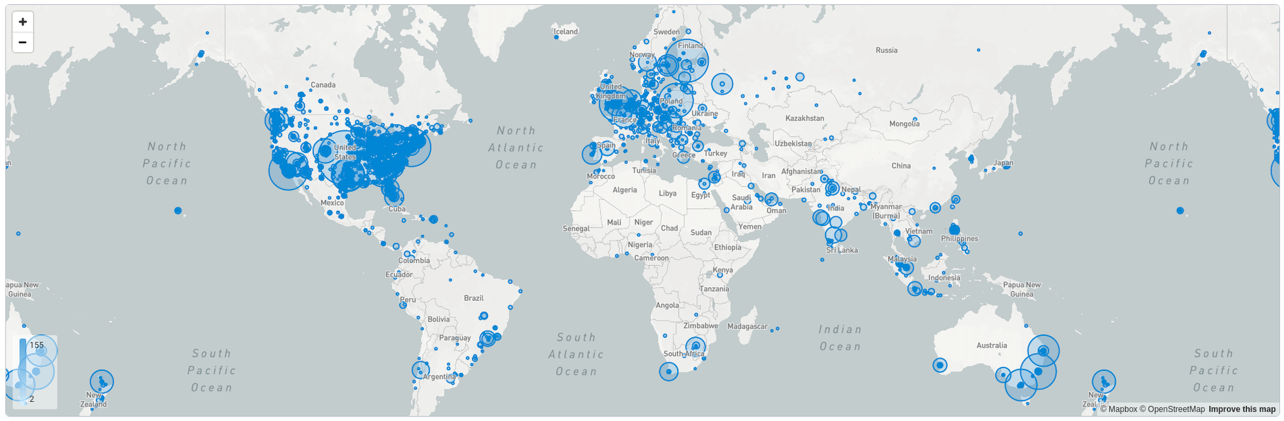 Worldwide Demand Map