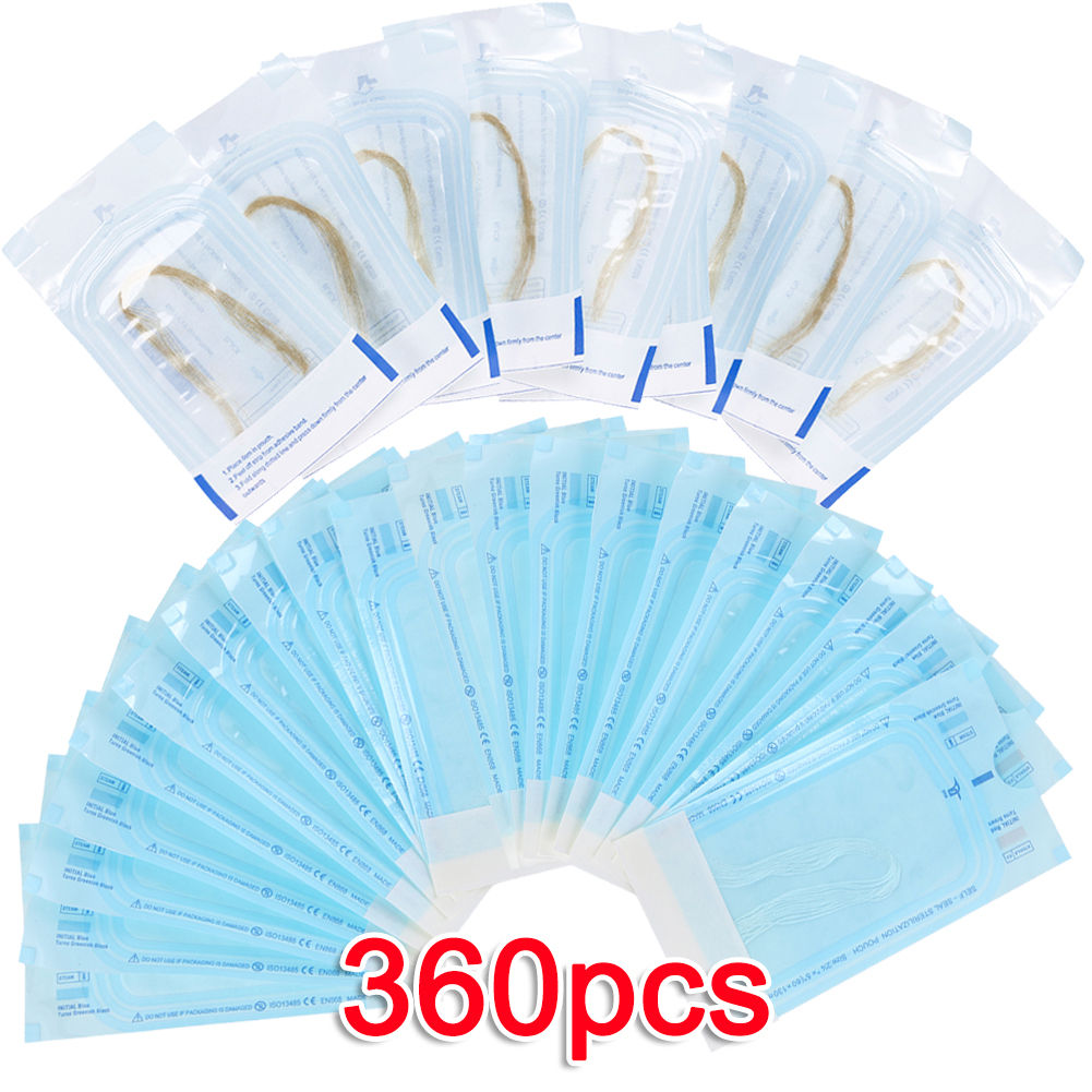 120-360PCS Protein Thread No Needle Gold Protein Line