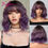 Thumbnail: Light Purple Curly Cosplay Synthetic Hair Wigs 