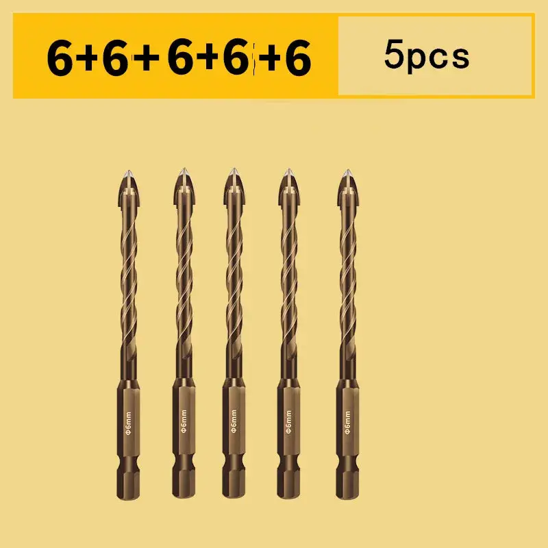 Cross Hex Tile Drill Bits Set