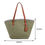 Thumbnail: Casual Straw Woven Tote Bag Summer Designer Large
