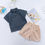 Thumbnail: Summer Baby Boys Clothes Set Casual Button Up Shirt 
