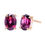 Thumbnail: 2.00Ct Oval Natural Red Garnet Gemstone Earrings 14K10K18K Gold/Silver