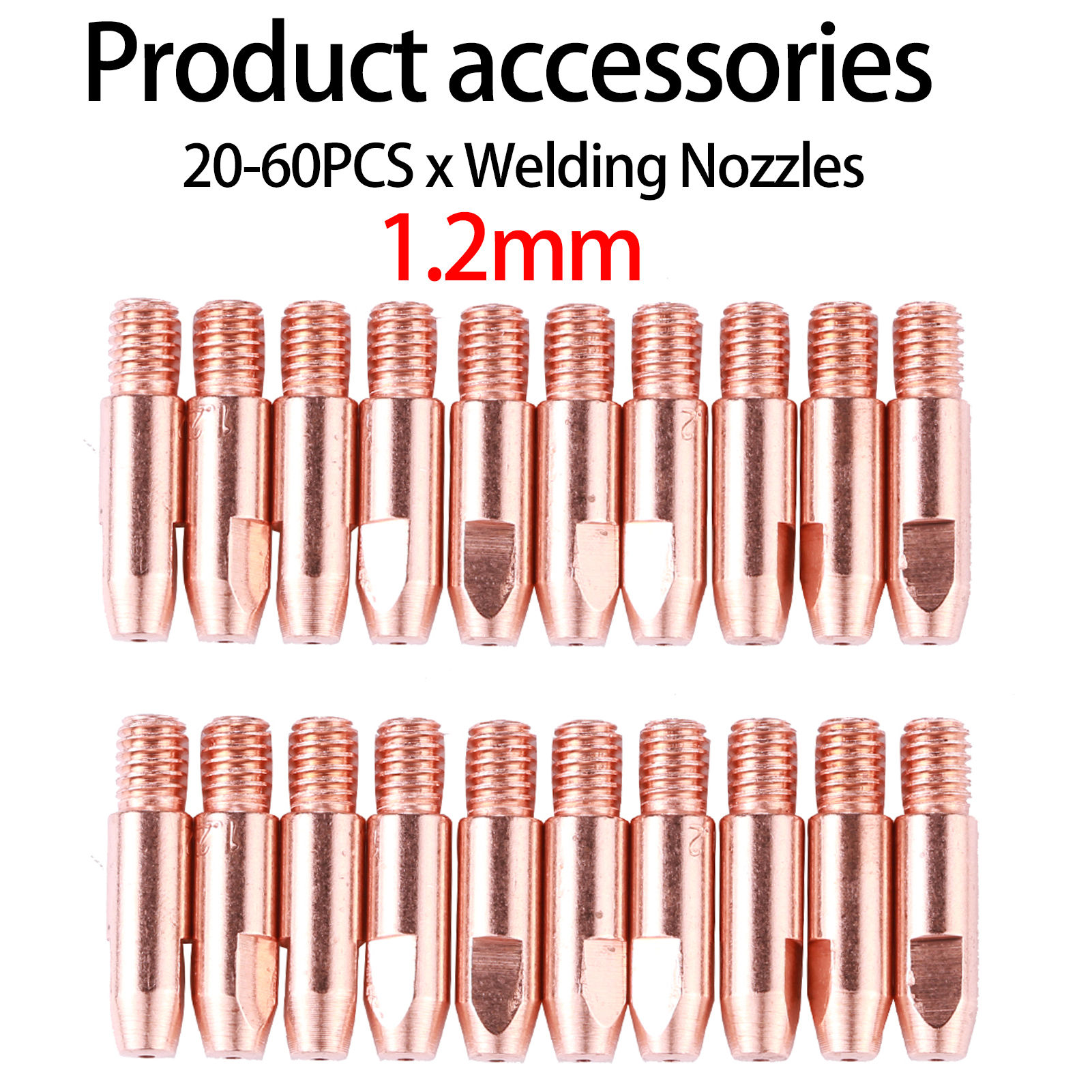 20-60pcs MIG Gas Torch Welding Nozzles 