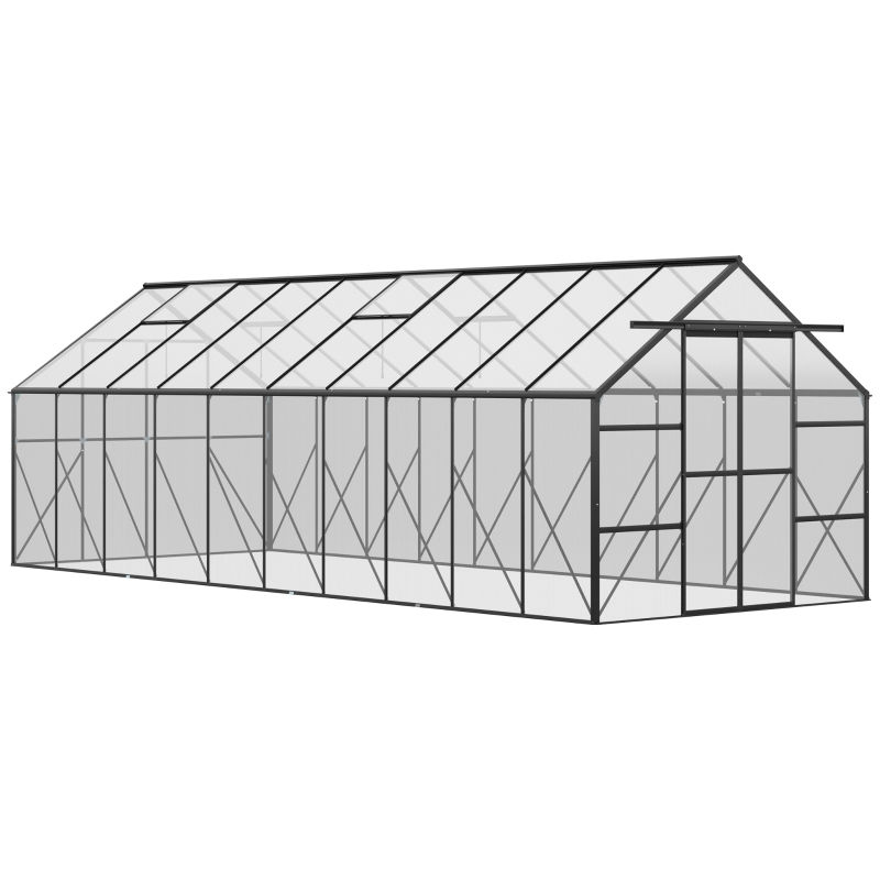 Greenhouse with Aluminum Frame, Walk-in Garden