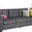 Thumbnail: Sectional Sofa Sets 2 Piece Loveseat Couch 2 USB 