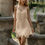 Thumbnail: Feather Tassel Party Dress Suspender Gown Fashion Evening Dress