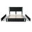 Thumbnail: Queen Upholstered Platform Bed with LED Lights and USB 