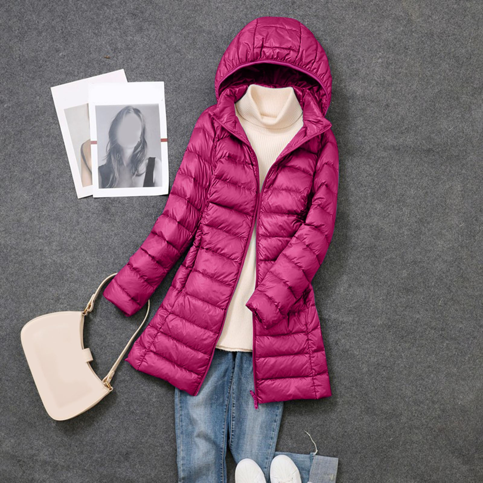2024 New Fashion Women Cold Jacket Warm Down