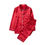 Thumbnail: Pajama Sets Christmas Satin Silk Long Sleeve Shirts Long Pants Sleepwear 