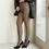 Thumbnail: 40-110kg Oversized Pantyhose Women Fleece Leggings 