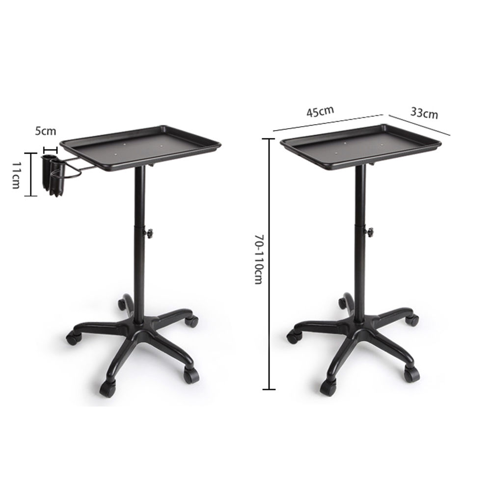 Beauty Salon Trolley Rolling Cart Hair Styling Tray SPA