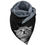 Thumbnail: Retro Button Scarf Fashion Black Cat Printing Winter Scarf 