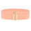 Thumbnail: Women Elastic Waist Belt Metal Buckle Waistband Solid Color 