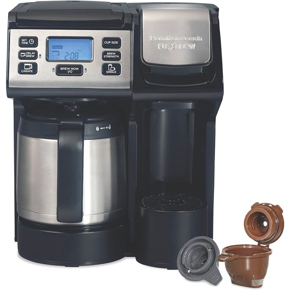 2-Way Coffee Maker Compatible With K-Cup Pods or Grounds C