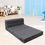 Thumbnail: Fold Sofa Bed Couch Memory Foam with Pillow Futon Sleeper Chair 