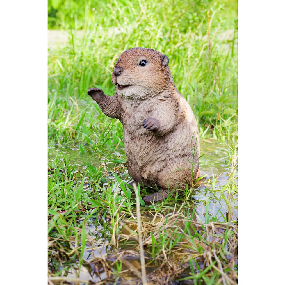 BEAVER CUB STANDING STATUE Home and Garden Decorations