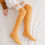 Thumbnail: Soft Coral Fleece Knee Socks Winter Warm 