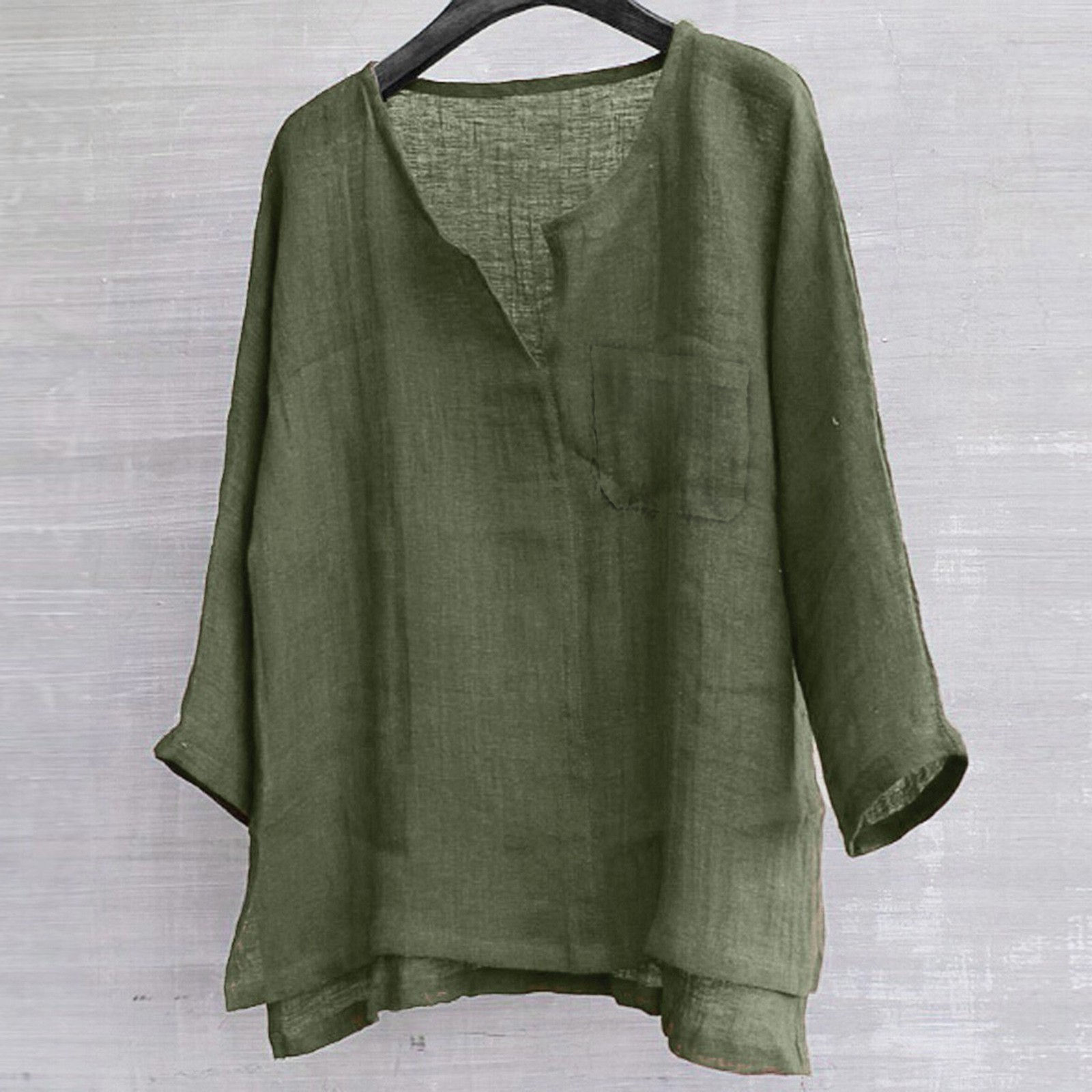 Men Women Oversize Loose Casual Cotton Linen