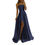 Thumbnail: Elegant Women Maxi Evening Dress Solid Color Sexy Side Slit 