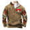 Thumbnail: Men's Western Fleece Jacket Cowboy Bull Head Print 
