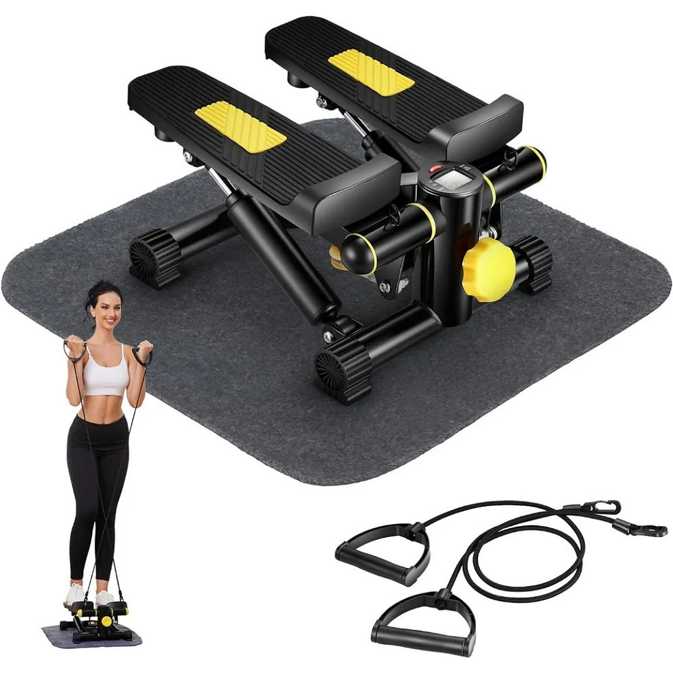 Steppers for Exercise, Mini Stair Stepper with Resistance Bands