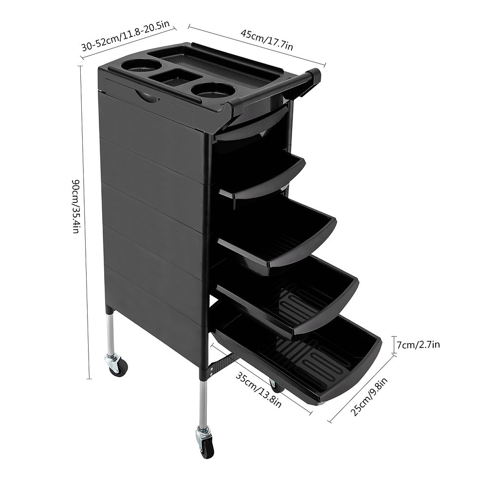 Hair Salon Rolling Cart Trolley Beauty Hairdresser Barber Shop