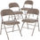 Thumbnail: 4 Pack HERCULES Series Double Braced Vinyl Folding Chair 2 Colors
