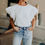 Thumbnail: Fashion Sleeve Women'S Knitted T Shirt 