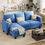 Thumbnail: Convertible Sectional Sofa Couch, 3 Seat L-Shaped Sofa 