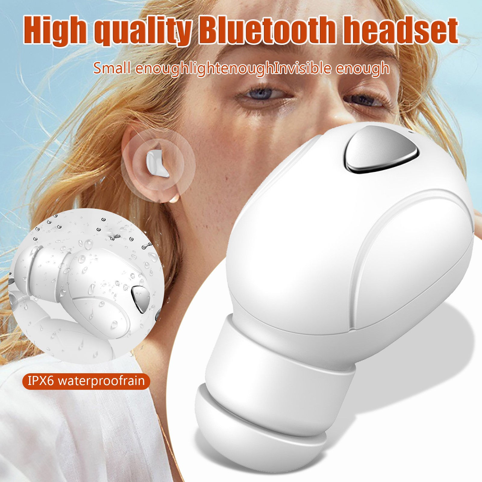 Shower Earbuds EarphonesTrue Wireless Bluetooth