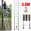 Thumbnail: DayPlus 2.6M-5M Telescopic Ladder Sturdy Aluminum Telescoping Extension 330lb 