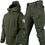 Thumbnail: Outdoor Shark Skin Warmth Jackets Pants Set Men Tactical 