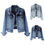 Thumbnail: Women'S Winter Jacket 2024 Denim Jackets 
