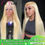 Thumbnail: Blonde Lace Front Human Hair Wig 13x6 HD Lace Front Wig bleached...