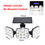 Thumbnail: Outdoor Solar Spotlights Pir Motion Detector Retro Solar LED