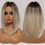 Thumbnail: LOUIS FERRE Dark Brown Straight Natural Hair 