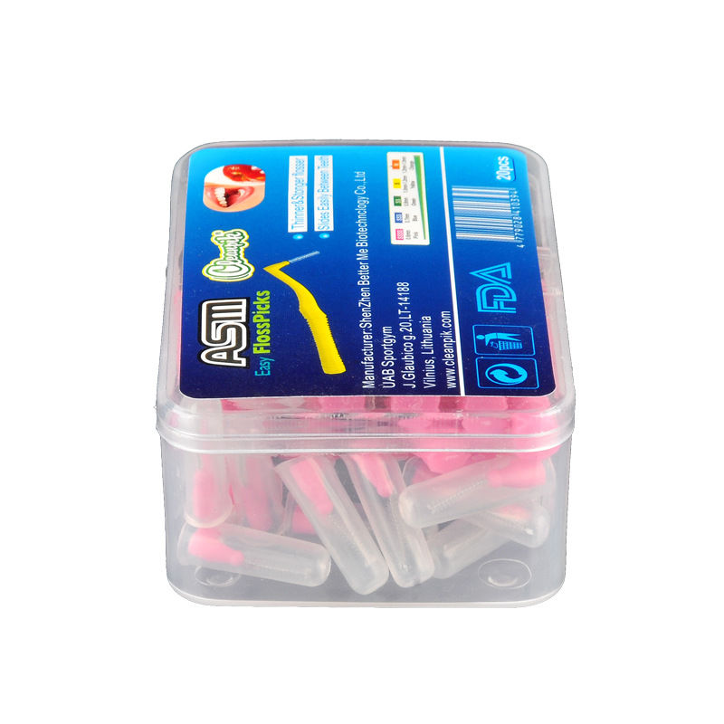 20Pcs/box L Shape Push-Pull Interdental Brushs 
