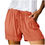Thumbnail: Womens Comfy Drawstring Shorts Solid Plus Size Splice Casual Shorts 
