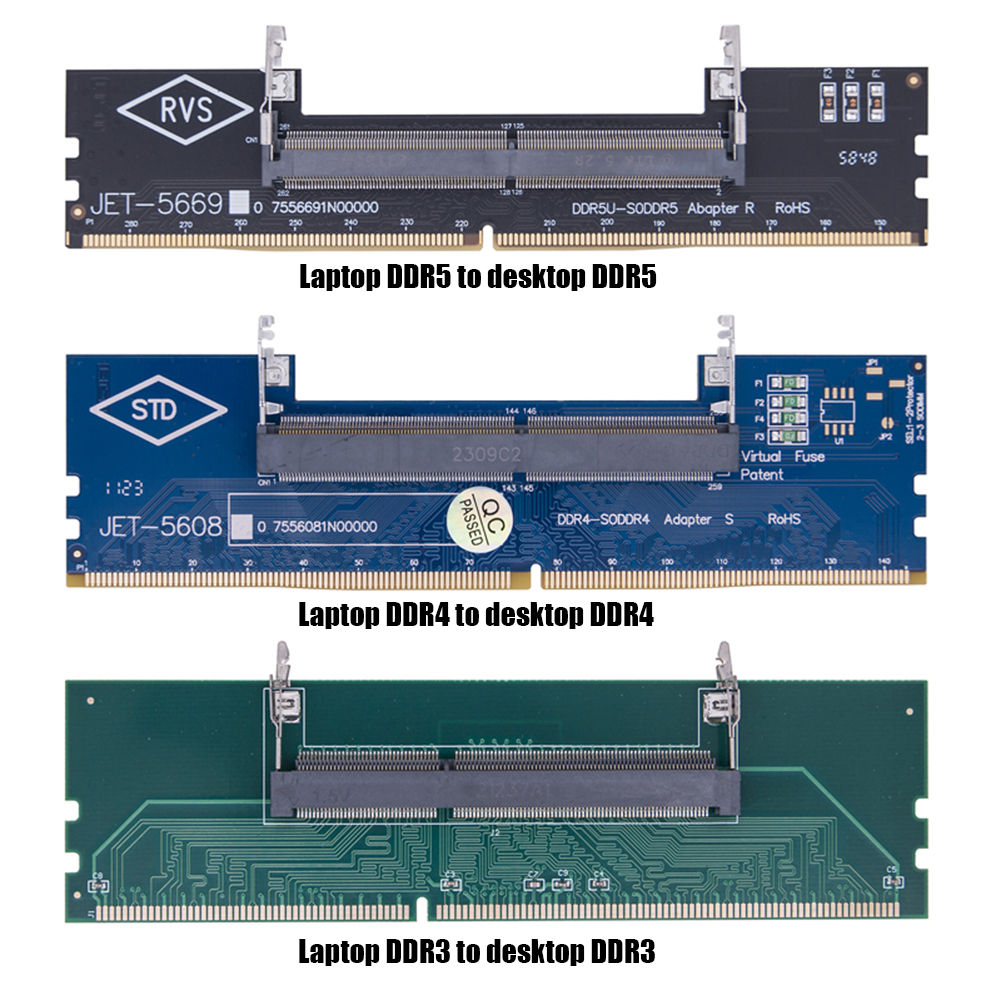 DDR3 DDR4 DDR5 Laptop to Desktop Memory Adapter Card