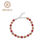 Thumbnail: GEM'S BALLET Natural Gemstone Bracelets 6x8mm Luxury Red Agate 